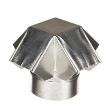 Roof Vent Cap Galvanized Steel 5 Inch Durable Rain Snow Debris Protection