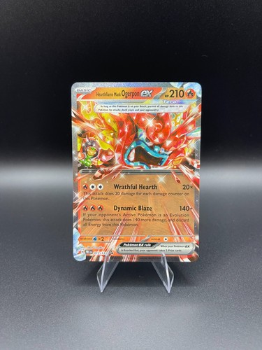 Hearthflame Mask Ogerpon ex - 017/131 (Holo) NM SV: Prismatic Evolutions Pokemon