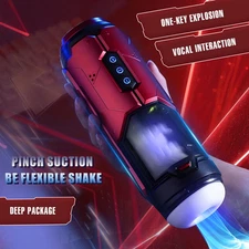 Automatic Penis Pump rotating massage HandsFree Sucking Mastubator device