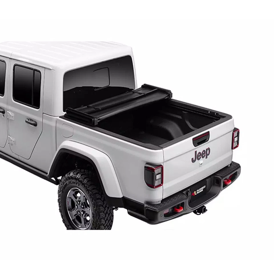 Rugged Ridge Armis Soft Folding Tonneau Bed Cover for Jeep Gladiator w/ 60" Beds Foto 3 de 4