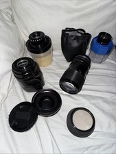 Vintage Camera Lenses Lot of 6 - Great Condition-working With Protective Cases