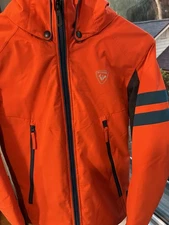 Rossignol Boy Size 12 Ski Jacket and Pants Set Orange And Blue