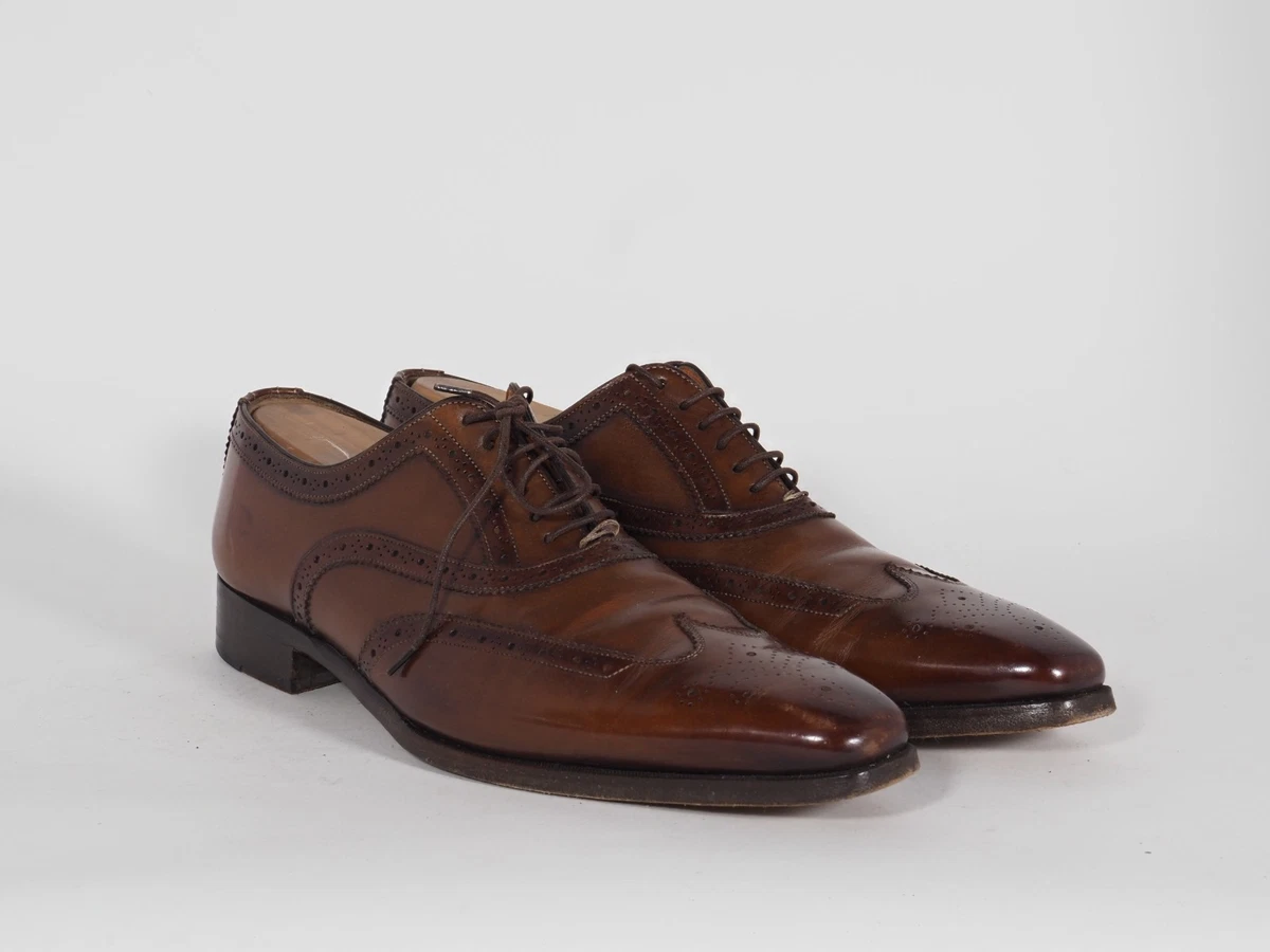 Santoni 雕花皮鞋男| eBay