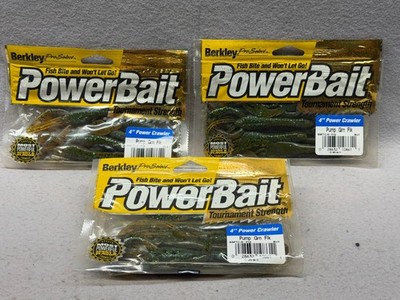 Obsolete Vintage Berkley 4'' Tournament Strength Power Craws (3) 8 pks