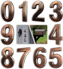 3 Inch Bronze House Numbers for Mailbox or Door Address, Home Office Hotel Room,