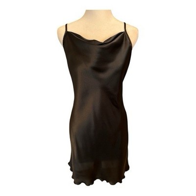 bebe satin slip mini dress Satin Cowl Neck Slip Mini Dress