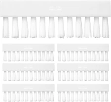 Aquatix Pro Pool Vacuum Head Replacement Brushes, 7Pc, Nylon Bristles, Universal