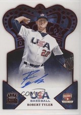 2015 Panini USA Baseball Crown Royale Red Signatures 11/50 Robert Tyler Auto 0c6