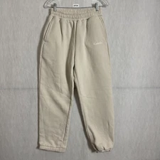 COMFRT Unisex Size Small Beige Cotton Pull On Sweat Pant Jogger