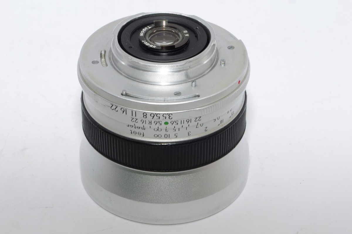 Topcon RE Auto-Topcor 25mm f3.5 Wide-Angle Lens w/Hood. Topcon