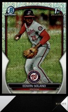 2023 Bowman Chrome #BCP-169 Edwin Solano Prospects Mojo Refractor