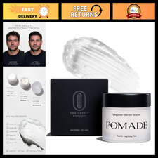 Strong Hold Hair Pomade for Men - Water-Based, Shine Finish, Easy Wash Out, 2oz