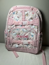 Pottery Barn Kids Mackenzie Hello Kitty Hearts Glow Dark Backpack Mono Scarlett