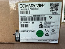 Commscope GigaSPEED X10D MGS600 Series MGS600 Cat6a Jack 760092361 25 BLACK