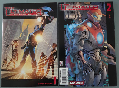 ULTIMATES Vol 1 & Vol 2 MARVEL COMICS 2002 FULL COMPLETE SETS! BONUS! SET OF 35!