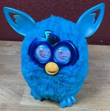 Furby 2012 Hasbro Boom Special Edition Teal Fur Metallic Blue Chrome Interactive