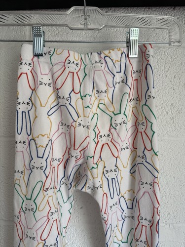 EUC Hanna Andersson Long John Bunny Pajamas SIZE 120 US 6-7 Multicolor - Picture 12 of 13