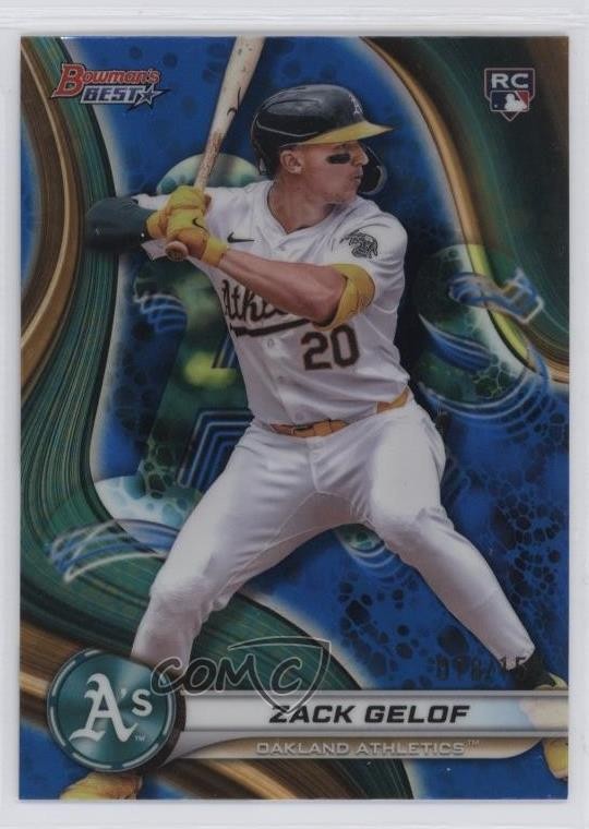 2024 Bowman's Best Blue Refractor 78/150 Zack Gelof #46 Rookie RC 1p1x