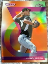2024 Leaf Vivad Hagen Smith 2/3 Orange MLB ⚾️ Prospect 