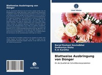 Barad Roshani Govindbhai (U. A.) | Blattweise Ausbringung Von DüNger | Buch