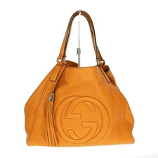 Gucci Soho Shoulder Bag 282309 Leather Orange with Dust Bag #KN1126