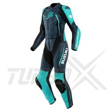 SUZUKI HAYABUSA WOMEN RACING 1 &2 PIECE MOTORCYCLE MOTO GP BIKER LEATHER SUIT