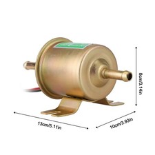 Hep-02a Electric Fuel Pump 12v Universal 4-7 Psi Gas Diesel Inline Low Pressure