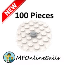 100 New Genuine LEGO 1x1 Small Round Plates Piece #4073 Black Gray White Art