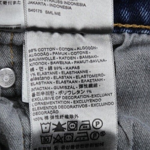 Pantalones de mezclilla para hombre Levi's 505 2018 corte regular elásticos lavado medio talla 38x30 - Imagen 4 de 12
