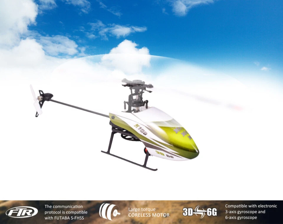 Wltoys XK K100 6CH 3D RC Helicopter Aircraft Drone BNF Compatible FUTABA S-FHSS - Image 4 of 4