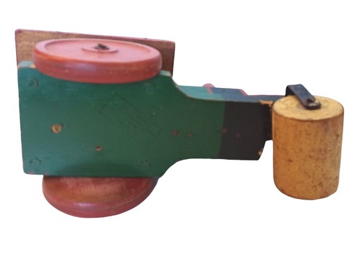 Antique Gould Manufacturing Toddler Toy Steam Roller Painted Wood Oshkosh WI - Picture 7 of 10