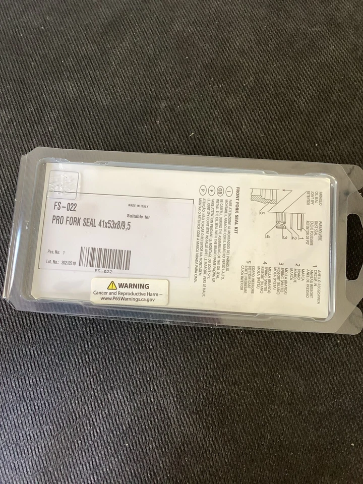 Parts Unlimited PUP40FORK455052 - Sellos de horquilla delanteros, 41 mm x 53 mm x 8/9,5 mm FS-022 Foto 2 de 2