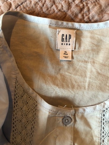Gap Girls Top Light Blue Size Xl Plus NWOT - Picture 3 of 3