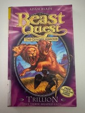 Beast Quest - #12 The Golden Armour - Trillion The Three-Headed Lion -Adam Blade