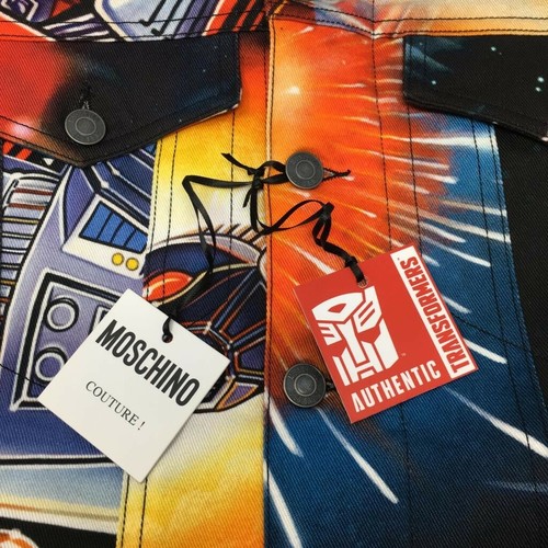 MOSCHINO COUTURE by Jeremy Scott Transformers Print Denim Jacket - IT 46/UK 36 - Picture 5 of 12