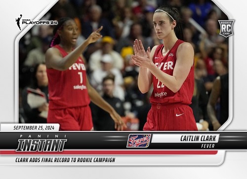 2024 Panini WNBA #236 Caitlin Clark RC Adds Final Record T.C.T.