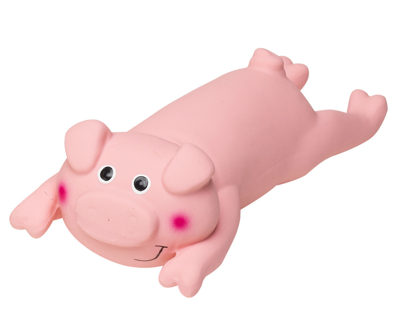 Petface Latex Lounging Pig Dog Toy Interactive Squeaky Animal Puppy Play 22cm