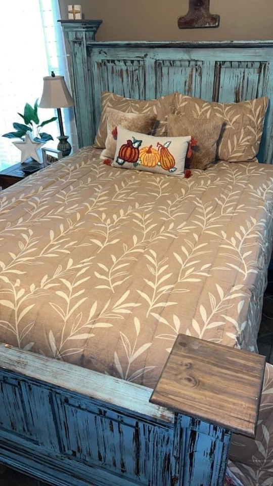 Clover By Jo - Juego de edredón reversible Queen de 3 piezas - Beige/Blanco **Píldora de lanzamiento Foto 3 de 4