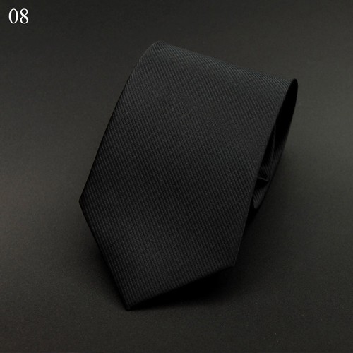 Men’s 8CM Zipper Pre-tied Tie Striped Wide Neckties Wedding Party Neck Ties - Picture 10 of 11