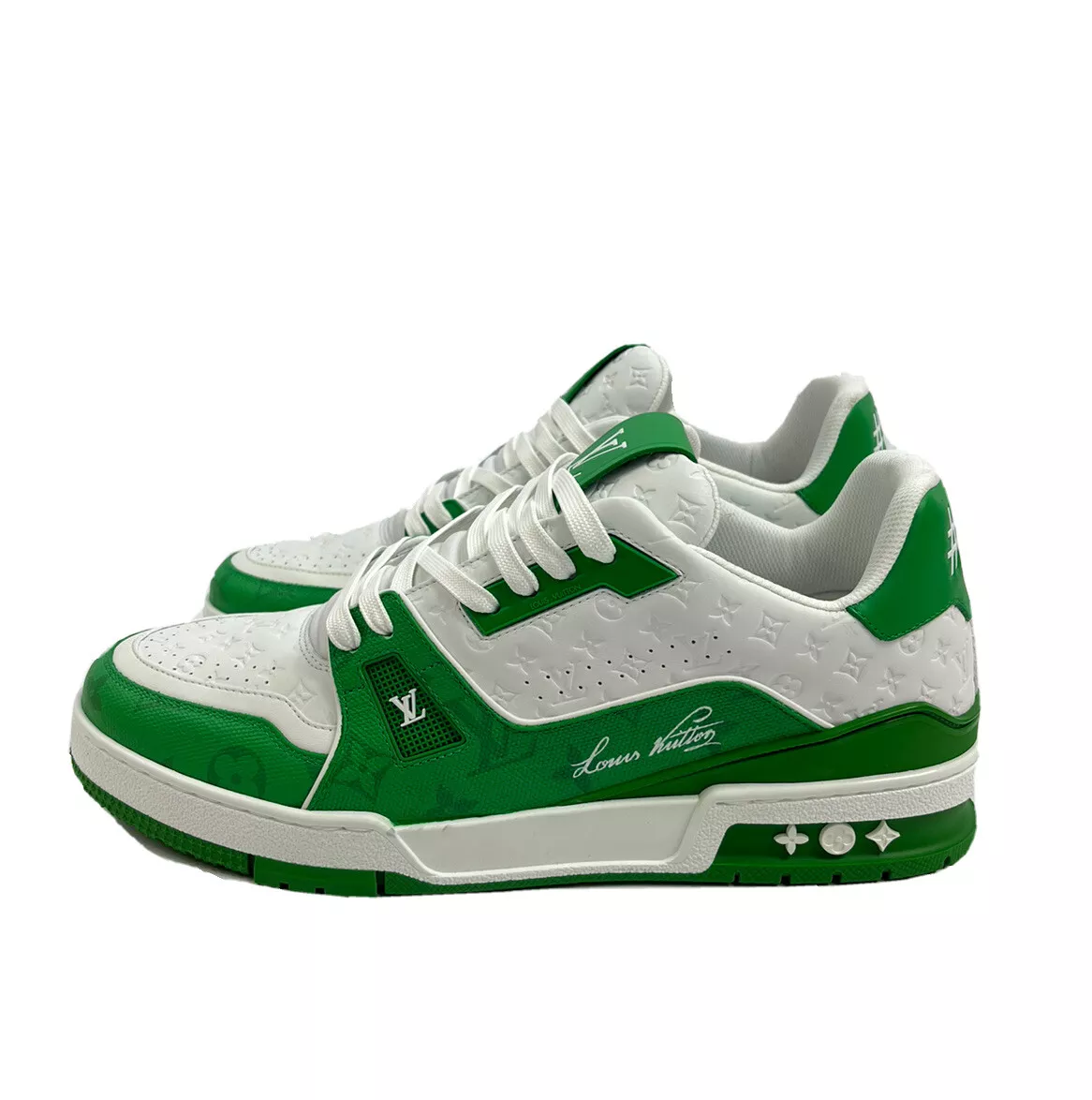 Louis Vuitton Trainer Sneaker Monogram Green -  Worldwide  Shipping