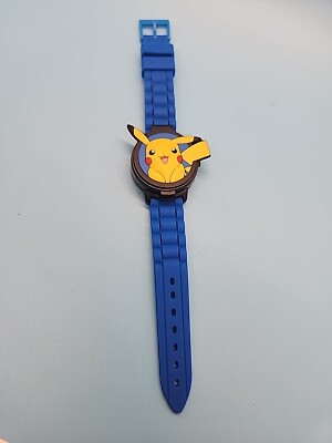 Pikachu Blue Plastic Watch Open Cover