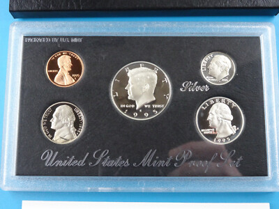 1995-S US Mint Silver Proof Set 5 Coin Set OGP Original Government