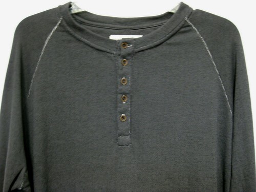 M. Singer NWT Gray French Terry Henley Shirt Size X-Large - Picture 5 of 8