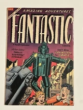 ⭐️Fantastic Comics #11  (Farrell 1955) Golden Age Pre-Code Robot Cvr Nice COPY🔥