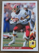 1992 Fleer GARY CLARK #415 Washington Redskins