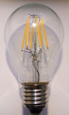 Retro LED Glühlampe / Glühbirne 6W (=50W), E27, warmweiss, 2700K, dimmbar
