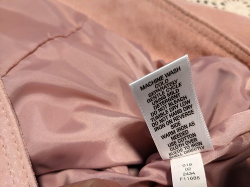 Vintage Cherokee Pink Suede Jacket Womens XXL - Picture 7 of 7