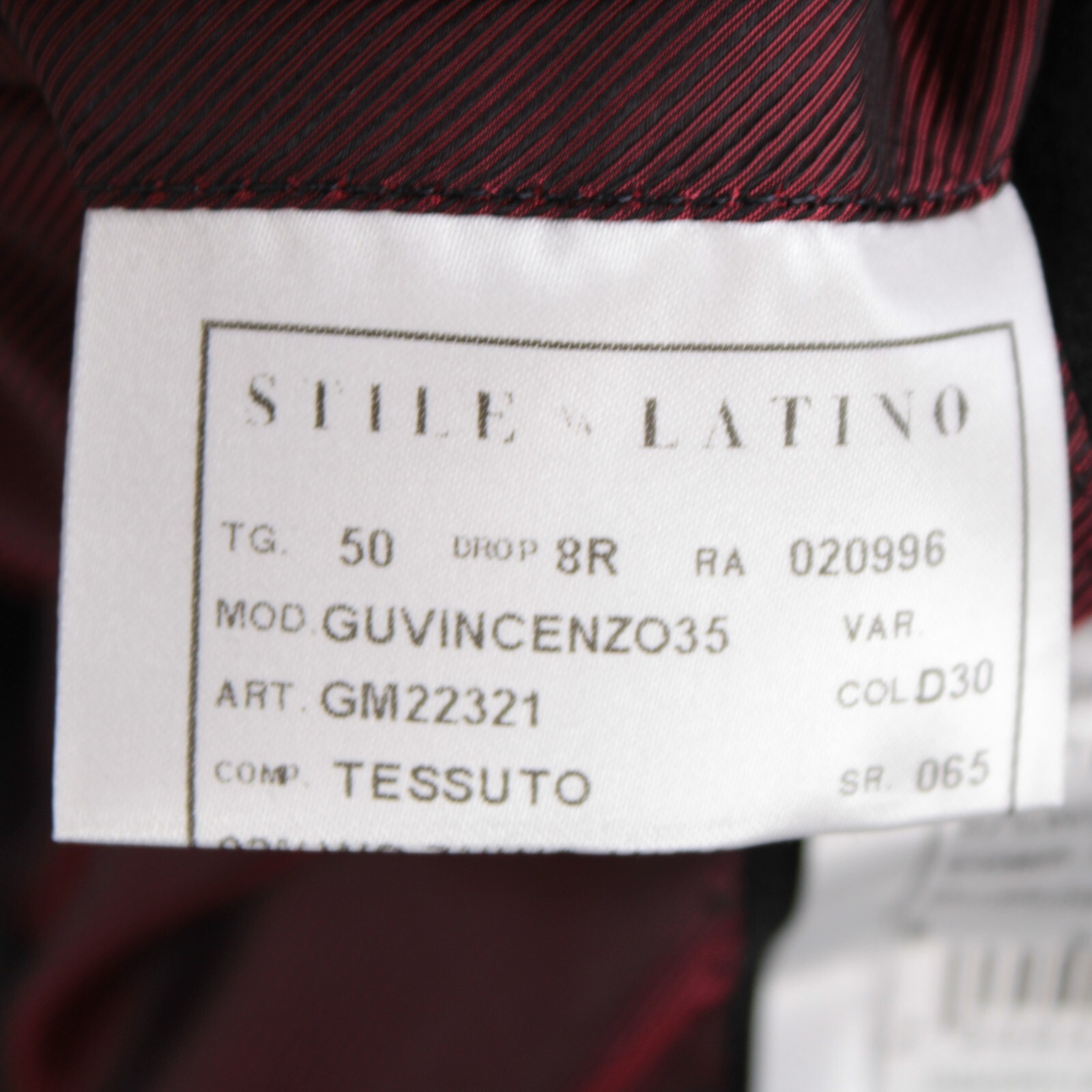 Stile Latino NWT Wool / Cashmere Sport Coat Size 50R (40R US) In Solid Black