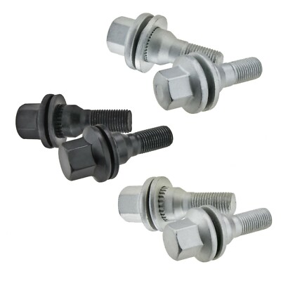 Radschrauben M12x1,25 Flachbund SW17 Bolzen Dacromet Geomet für Citroen Peugeot