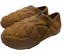 TEVA RE EMBER MOC FLEECE SAND DUNE/BROWN SHOES SLIPPERS WOMENS SZ 10